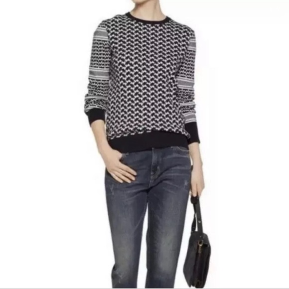 Equipment | Femme Shane Houndstooth Cotton/Cashmere Blend Sweater Womens size XS - Picture 9 of 9